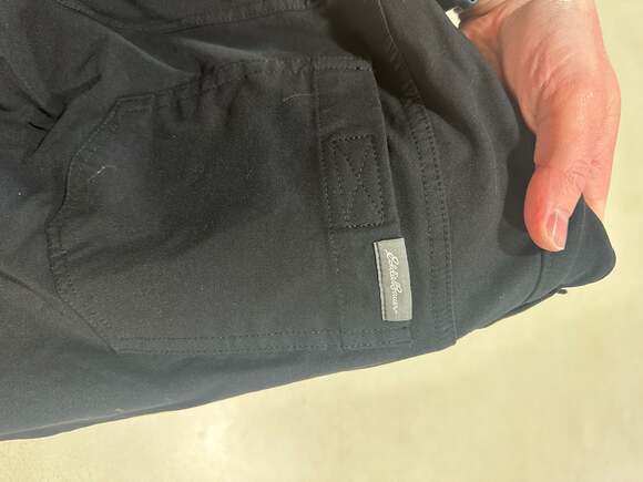 Eddie Bauer Men's Fleece Lined Tech Pants 32x30 Black Hiking Outdoor - Picture 6 of 10